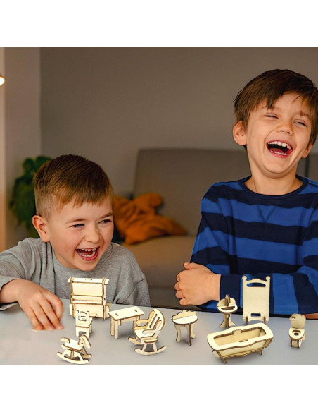 Juego de Muebles de Casa de Muñecas LoveInUSA 34 Accesorios