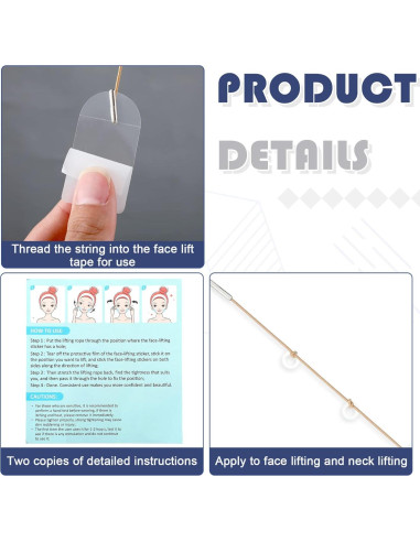 Kit de Cintas de Levantamiento Facial Maitys 204 Piezas