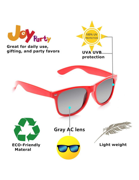 Gafas de sol retro Eyegla Nz009 UV400 - Paquete de 10