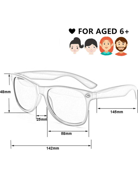 Gafas de sol retro Eyegla Nz009 UV400 - Paquete de 10