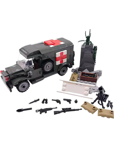 Bloques de Construcción Militar Ambulancia WWII General Jim 16cm
