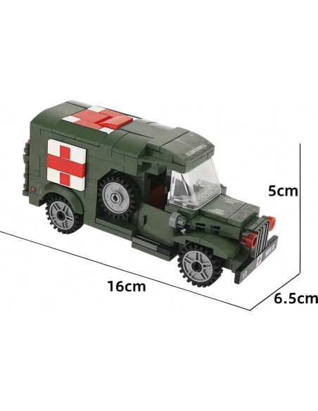 Bloques de Construcción Militar Ambulancia WWII General Jim 16cm