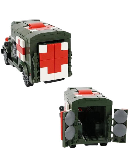 Bloques de Construcción Militar Ambulancia WWII General Jim 16cm