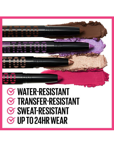 Lápiz Sombra de Ojos Maybelline Color Tattoo 1.42g Brillante