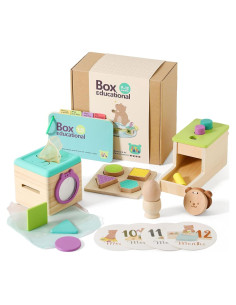 Juguetes Montessori IEATFO 7 en 1 para Bebés 12 meses a 5 años