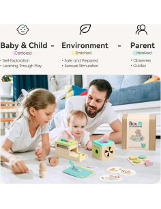 Juguetes Montessori IEATFO 7 en 1 para Bebés 12 meses a 5 años 2