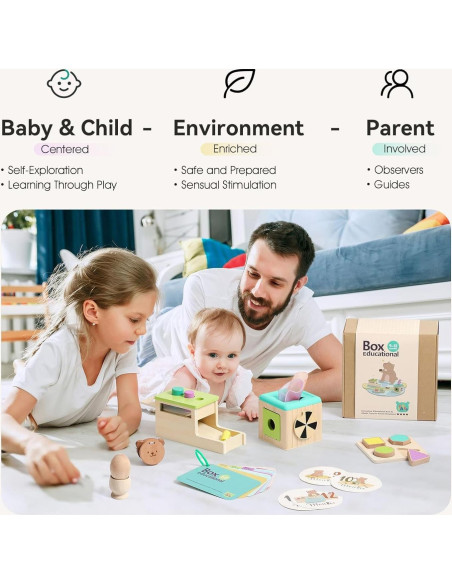 Juguetes Montessori IEATFO 7 en 1 para Bebés 12 meses a 5 años Juguetes Montessori IEATFO 7 en 1 para Bebés 12 meses a 5 años