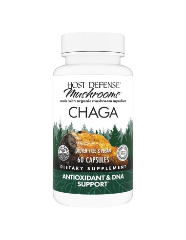 Cápsulas de Chaga Host Defense - Suplemento Inmunológico 60 Unidades