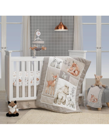 Zorro de Peluche Knox Lambs & Ivy 23 cm Minky Unisex