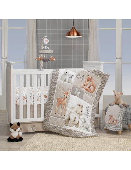 Zorro de Peluche Knox Lambs & Ivy 23 cm Minky Unisex