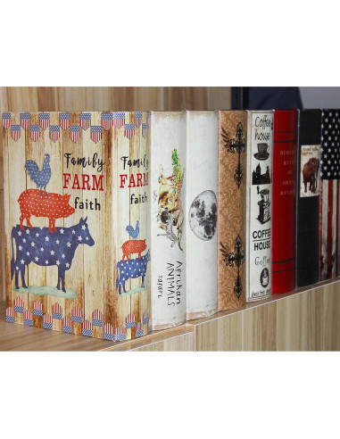 Caja de Libro Decorativa PACOLO Eclipse Lunar, Almacenamiento Secreto