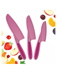 Juego de 3 cuchillos seguros StarPack Kids - Cuchillos para cocinar
