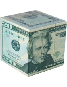 Cubo de Velocidad 3x3 Kugoa Patrón 10 Dólares 56mm 2