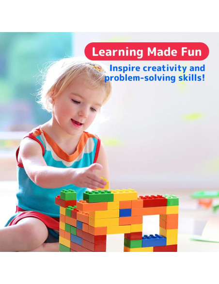 Bloques de Construcción Prextex 300 Piezas Jumbo Coloridos