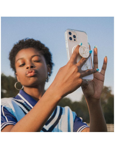 PopSockets Agarre para Teléfono MagSafe Oro Lutz - Soporte Inalámbrico