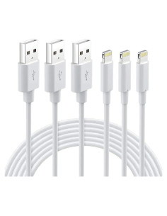 Cable Lightning MFi Nikolable 3Pack 1.83m Carga Rápida iPhone