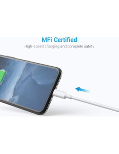 Cable Lightning MFi Nikolable 3Pack 1.83m Carga Rápida iPhone 2