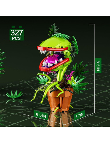 Bloques de Construcción Tweandar Planta Piraña 327 Piezas