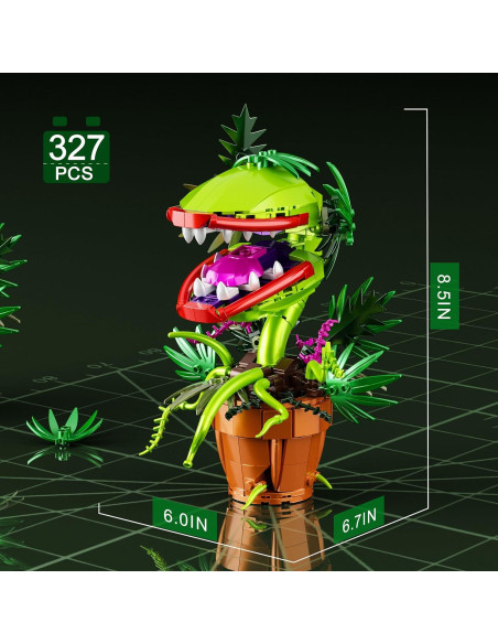 Bloques de Construcción Tweandar Planta Piraña 327 Piezas