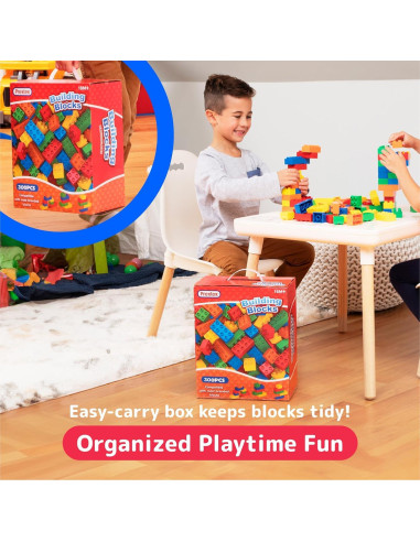 Bloques de Construcción Prextex 300 Piezas Jumbo Coloridos