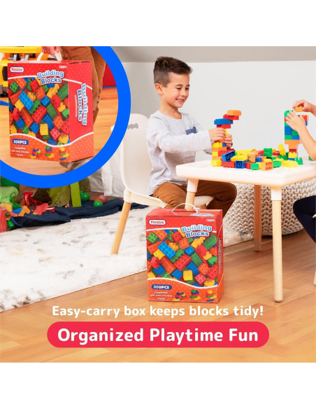 Bloques de Construcción Prextex 300 Piezas Jumbo Coloridos