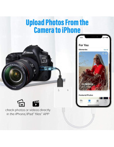 Adaptador USB a Lightning Obcxin para iPhone y iPad con Carga 2