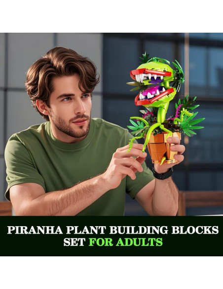 Bloques de Construcción Tweandar Planta Piraña 327 Piezas