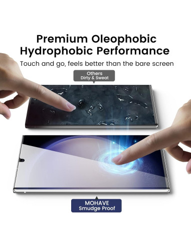 Protector de Pantalla Privado MOHAVE 2 Pack para Galaxy S23 Ultra