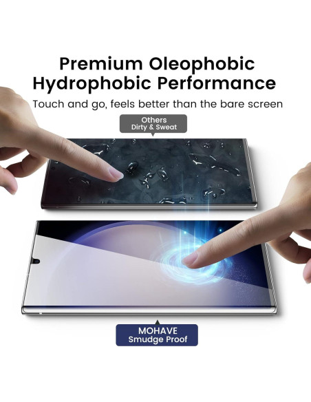 Protector de Pantalla Privado MOHAVE 2 Pack para Galaxy S23 Ultra