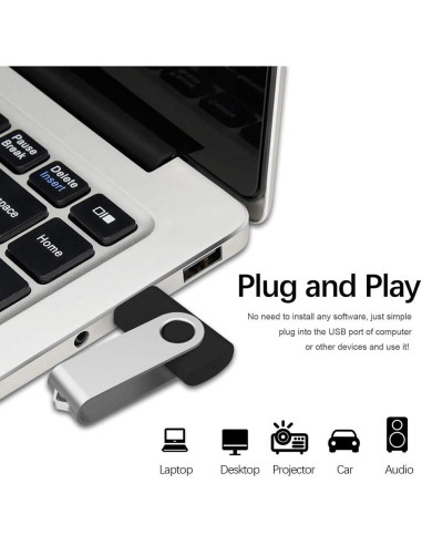 Aiibe 32GB Memoria USB Flash Drive Negro USB 2.0