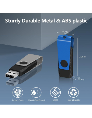 Pendrive USB 2.0 AGECASH A 20 Pack 16GB Multicolor