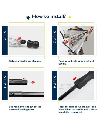 Paraguas para Perros Lesypet con Correa 31 cm y 71.9 cm