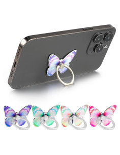 Soporte de Anillo para Teléfono Mariposa Ymapinc 4 Pcs 360