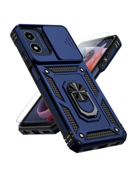 Funda Motorola Moto G Play 2024 Grado Militar Azul Marino