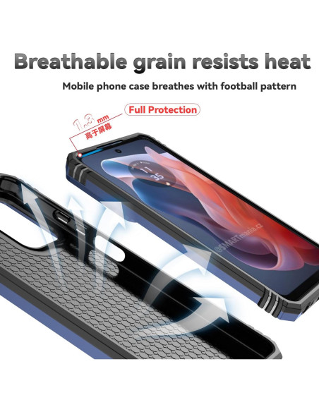 Funda Motorola Moto G Play 2024 Grado Militar Azul Marino