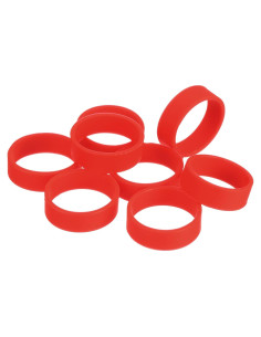 Bandas de Goma de Silicona uxcell 20Pcs 20x7mm Rojas