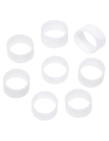 Cintas de Cable de Silicona ONLYKXY 200 Piezas 8x5mm Blancas