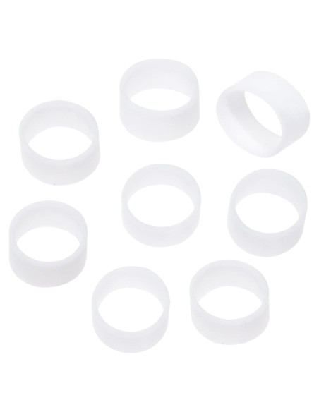 Cintas de Cable de Silicona ONLYKXY 200 Piezas 8x5mm Blancas