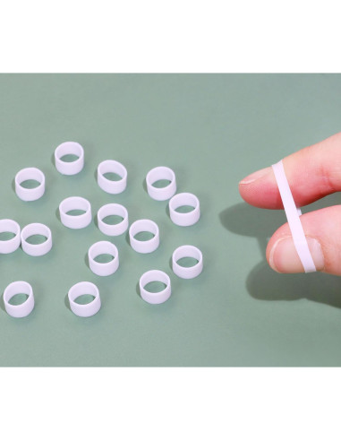 Cintas de Cable de Silicona ONLYKXY 200 Piezas 8x5mm Blancas