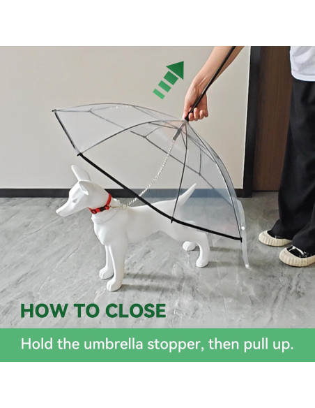 Paraguas para Perros Lesypet con Correa 31 cm y 71.9 cm