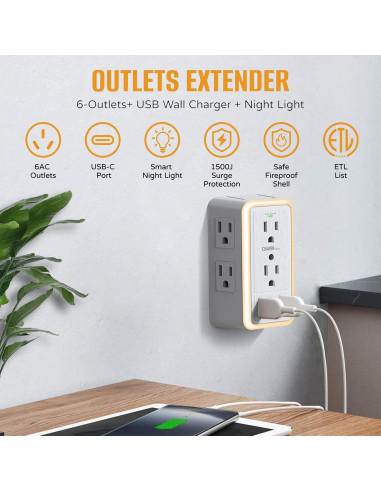 Cargador de Pared USB Super Electro SL-826SA-2A1C 9 en 1