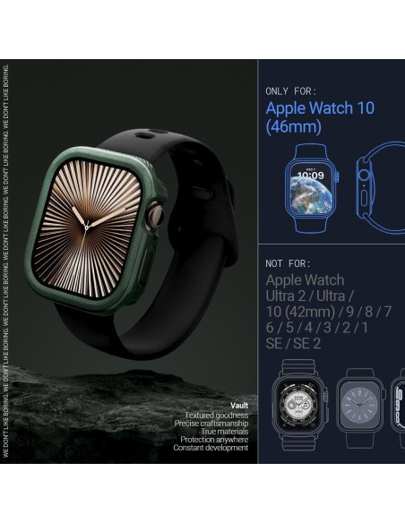 Funda Caseology Vault para Apple Watch Series 10 46mm Verde