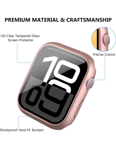 28 Fundas para Apple Watch Series 9/8/7 45mm con Protector