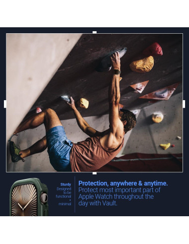 Funda Caseology Vault para Apple Watch Series 10 46mm Verde