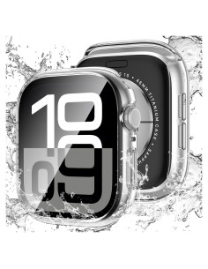 Funda Impermeable LETOID para Apple Watch Serie 10 46mm Transparente
