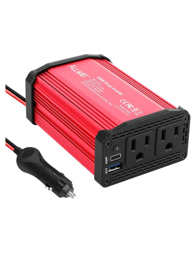 Inversor de Potencia ALLWEI 300W para Automóvil USB-C 65W
