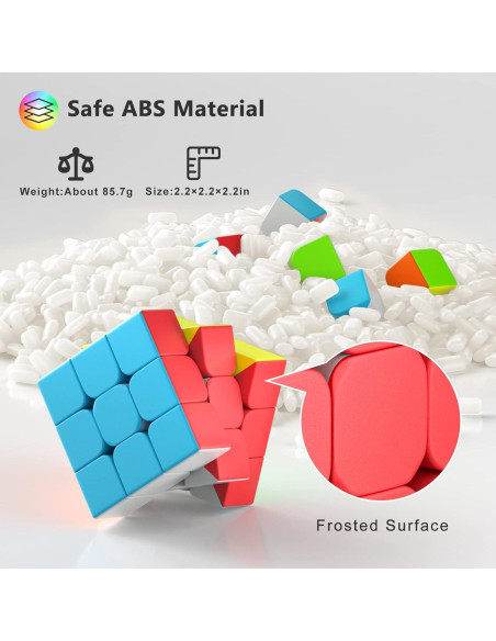 Cubo de Velocidad 3x3x3 Vdealen Sin Pegatinas 5.6cm