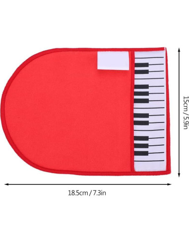 Guante de Limpieza de Piano Microfibra Liebe - Rojo 18.5x15cm