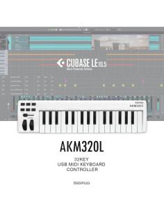 Teclado MIDI Midiplus AKM320L Blanco 32 Teclas USB 2