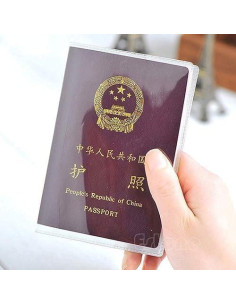 Funda Protectora para Pasaporte BWESOO Transparente Duradera 2